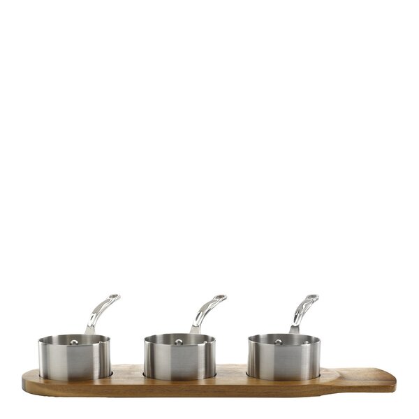 Samuel Groves Serveware minikastrullset 3 delar 9 cm stål