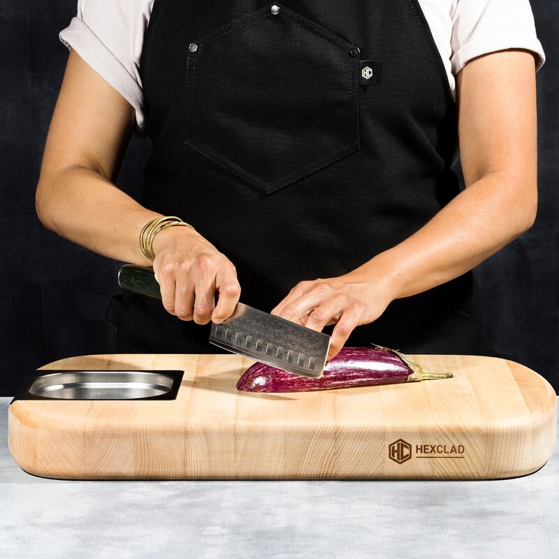 Hexclad Nakirikniv grönsakskniv 16 cm damaskus