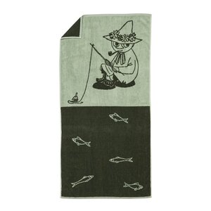 MoominArabia Mumin badhandduk 70x140 cm Snusmumriken grön