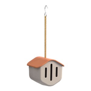 Point Virgule Fjärilshus 14 cm beige terrakotta