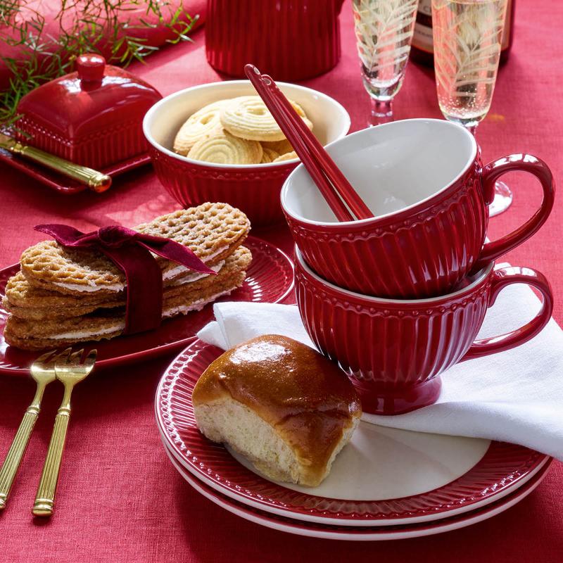 GreenGate Everyday Alice frukostskål 45 cl claret red 