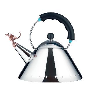 Alessi Tea Rex Vattenkokare Rostfri/Svart