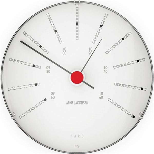 Arne Jacobsen Bankers barometer 12 cm vit