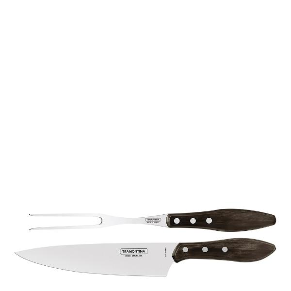 Tramontina Churrasco Trancherset 2 delar Brun