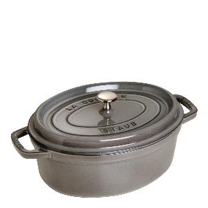 Staub La Cocotte gryta 4,2 L oval Graphite Grey