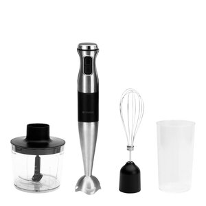 CHAMPION Multikit stavmixer med tillbehör STM600 1000W rostfritt stål/svart
