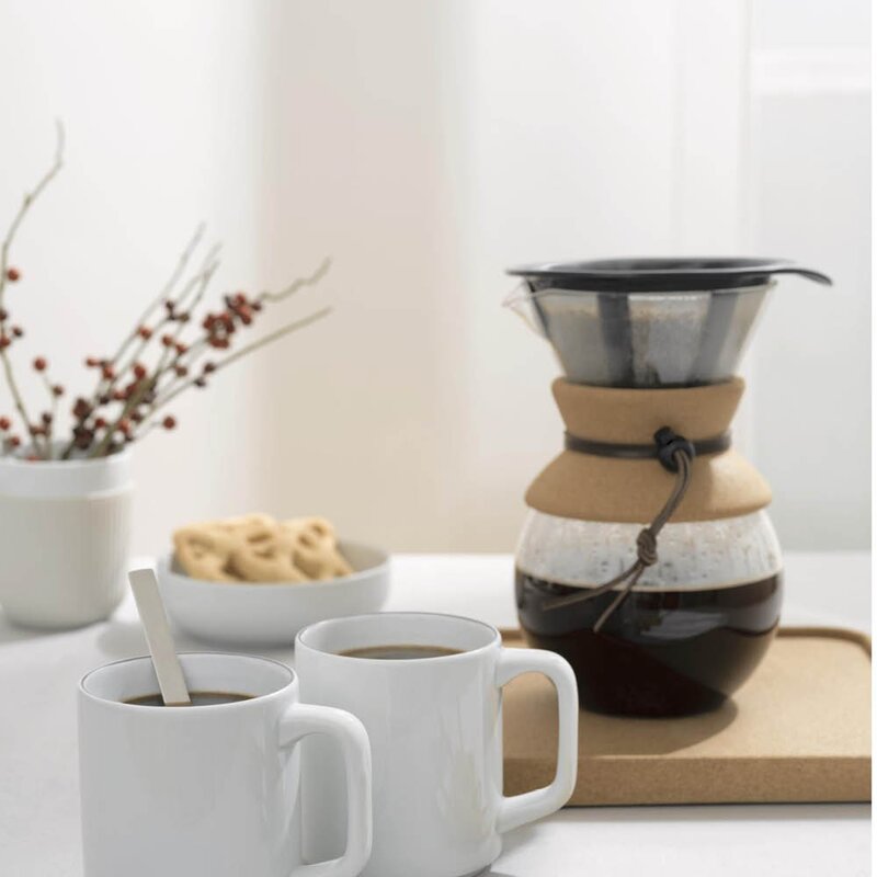Bodum Pour Over Bryggare 1 L/8 koppar filter/kork