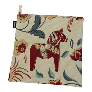 Arvidssons Textil Leksand grytlapp 65x85 cm beige/röd
