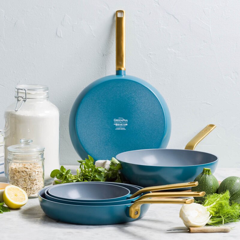 GreenPan Evolution keramisk stekpanna 2 delar 20+28 cm blå