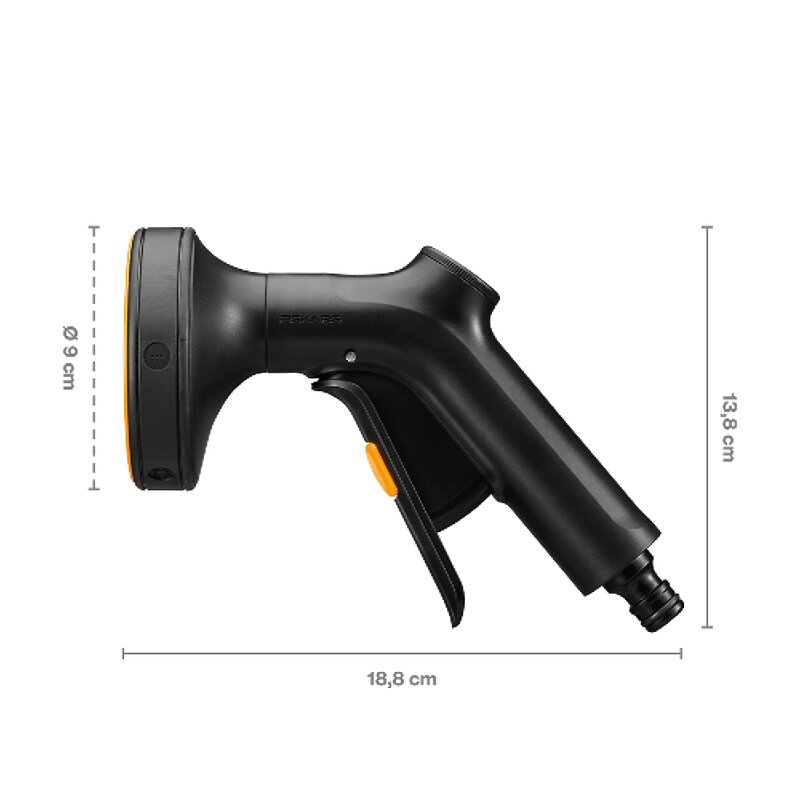 Fiskars Solid™ sprutpistol multi 18,8 cm svart