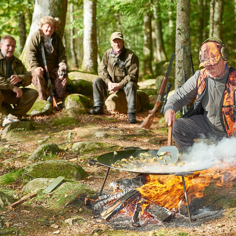 Hällmark of Sweden Hamburgerstekspade 47 cm stål/trä