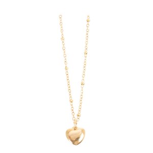 A&C Oslo Steel - Essentials halsband kort med hjärta guld