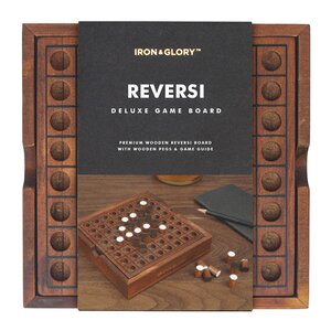 Iron & Glory Träspel Reversi 14x14 cm trä