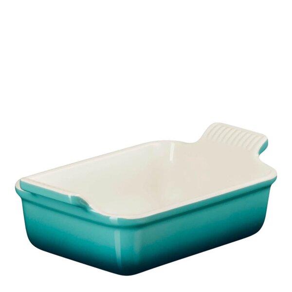 Le Creuset Heritage ugnsform rektankulär 19 cm Bleu Riviera
