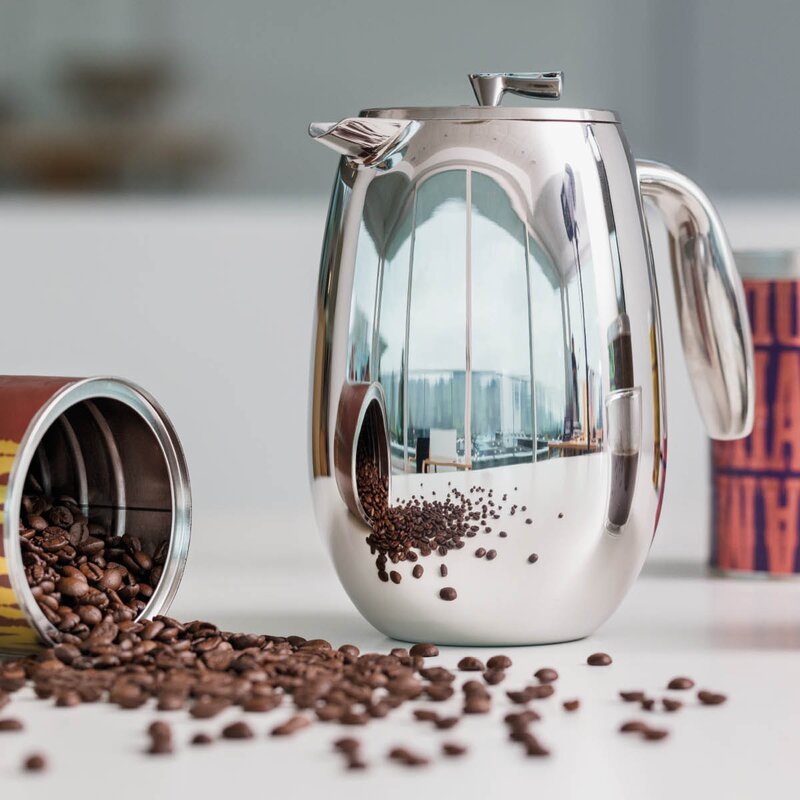 Bodum Columbia dubbeltväggad presskanna 12 koppar 1,5L stål