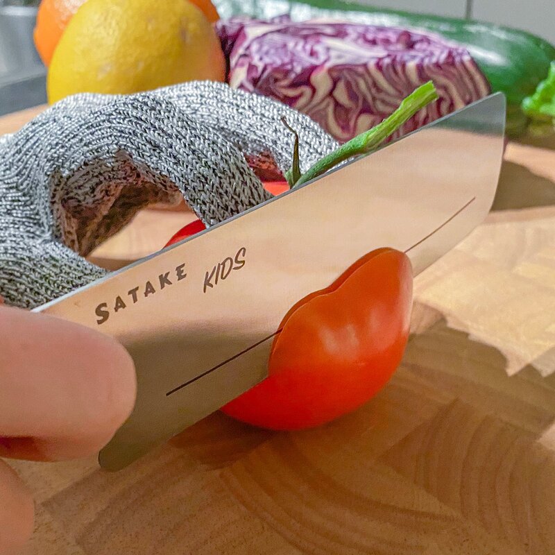 Satake Barnkniv med skyddshandske