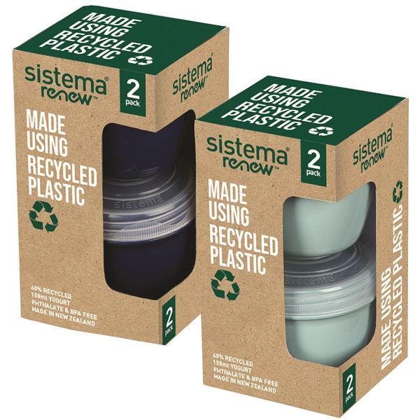 Sistema Renew yoghurtkopp 15 cl 2-pack