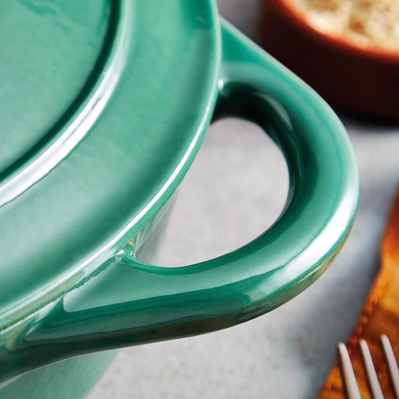 Barbary&Oak Gjutjärnsgryta låg 28 cm 2,5 L Grön