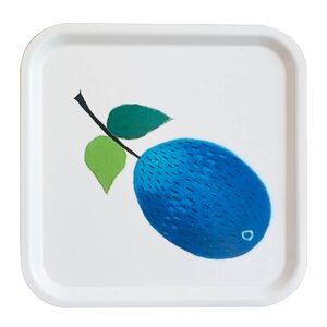 Stig L Prunus bricka kvadratisk 32x32 cm blå