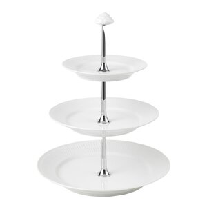 Royal Copenhagen White Fluted Fat 3 våningar