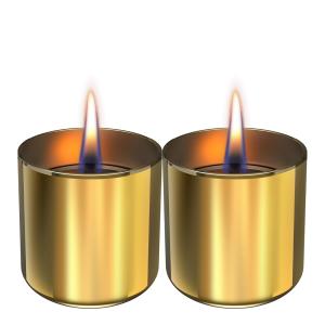 Tenderflame Lilly ljuslykta 8 2-pack 0,15 L guld