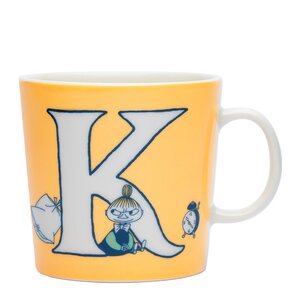 MoominArabia Muminmugg bokstav K 40 cl gul