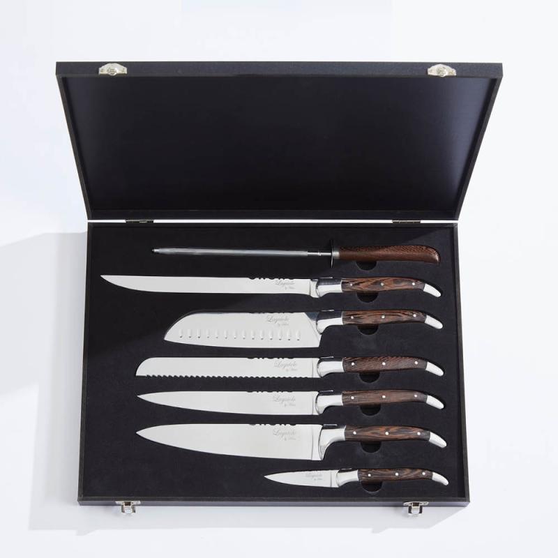Laguiole by Haws Knivset 7 delar wengé