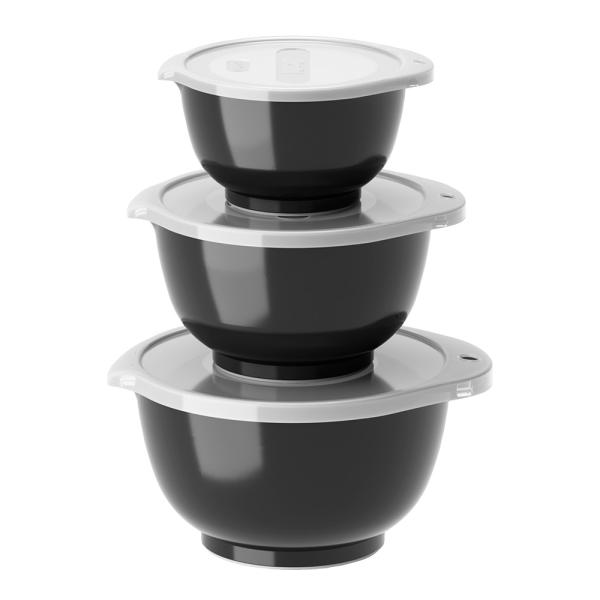 Rosti Margrethe Miniskålset 0,25 + 0,5 + 0,75 L Svart