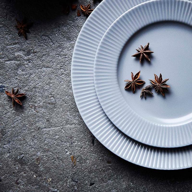 Aida Groovy Tallrik 21 cm Grå