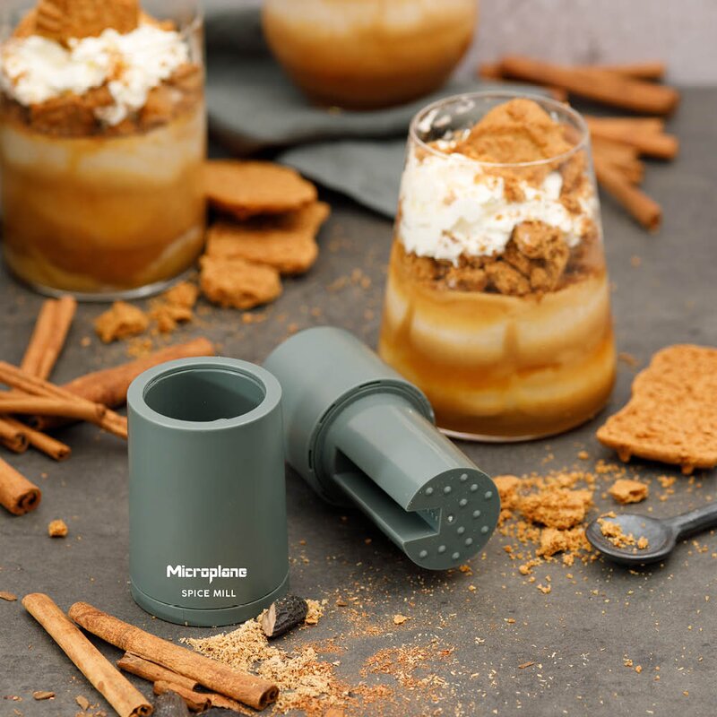 Microplane Spice Mill kryddkvarn 12 cm eucalyptus green