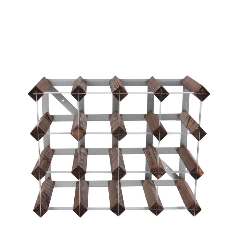 The Swedish Wine Rack Factory Vinställ 16 flaskor monterad mörk ek