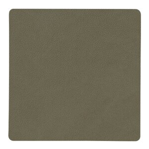 LIND DNA Nupo Square Glasunderlägg 10x10 cm Militärgrön