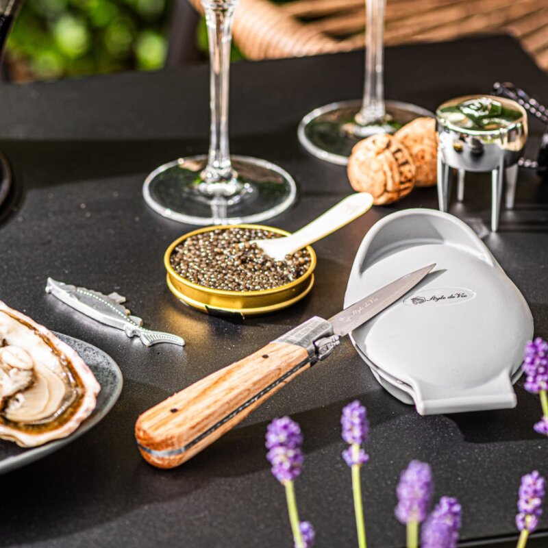 Laguiole Style de Vie Ostronkniv gåvoset 5 delar lyx Ek