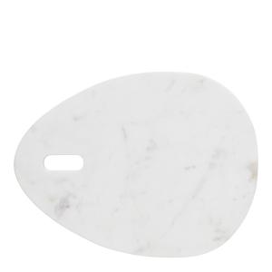 Lene Bjerre Ellia serveringsbricka 40x30 vit marmor
