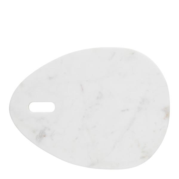 Lene Bjerre Ellia serveringsbricka 40x30 vit marmor