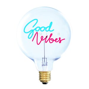 Elements Lighting MITB glödlampa LED 17 cm Good Vibes blå/röd