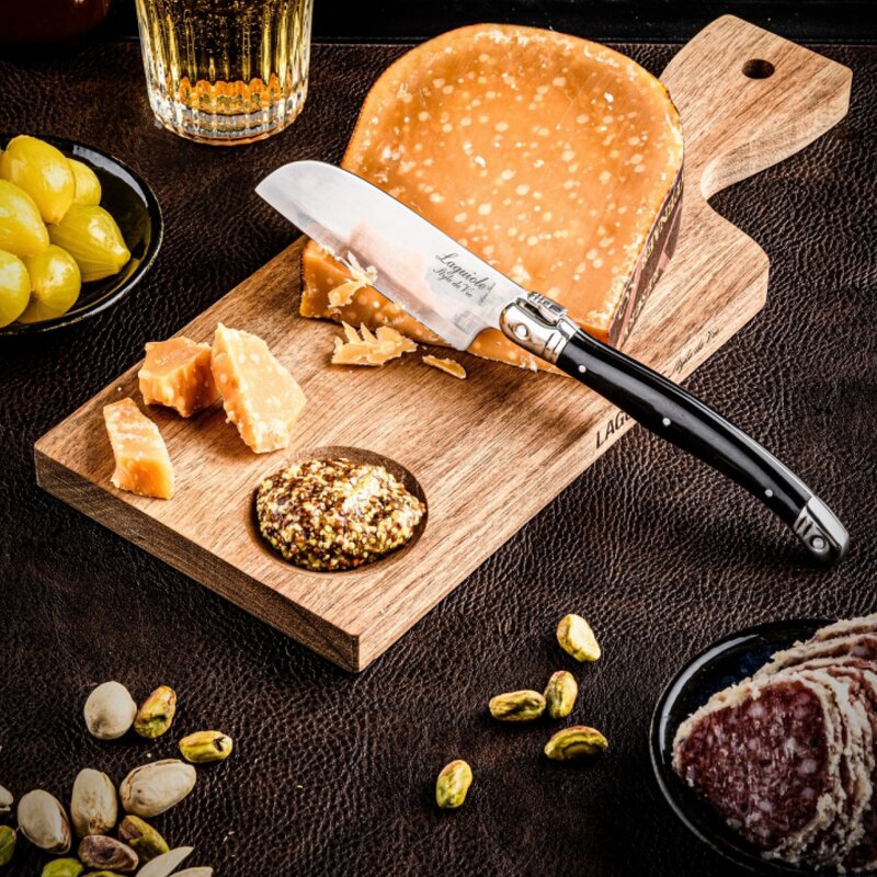 Laguiole Style de Vie Skärbräda & ostkniv santoku 2 delar svart