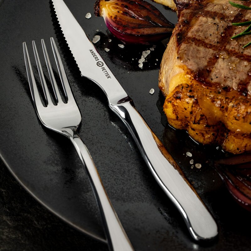 Anders Petter Steel essentials bestickset 12 delar stål