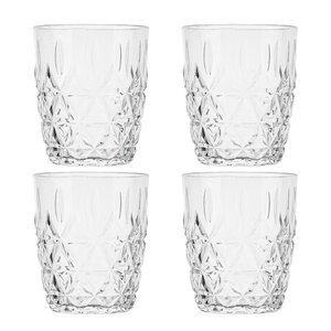 Sagaform Juni picknick vattenglas 28 cl 4-pack klar