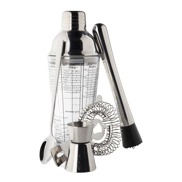 Cocktailset 5 delar Rostfritt stål