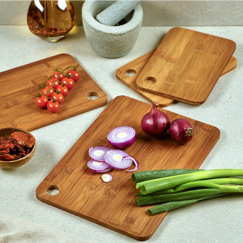Kesper Skärbräda 23x33x4 cm 4-pack bambu