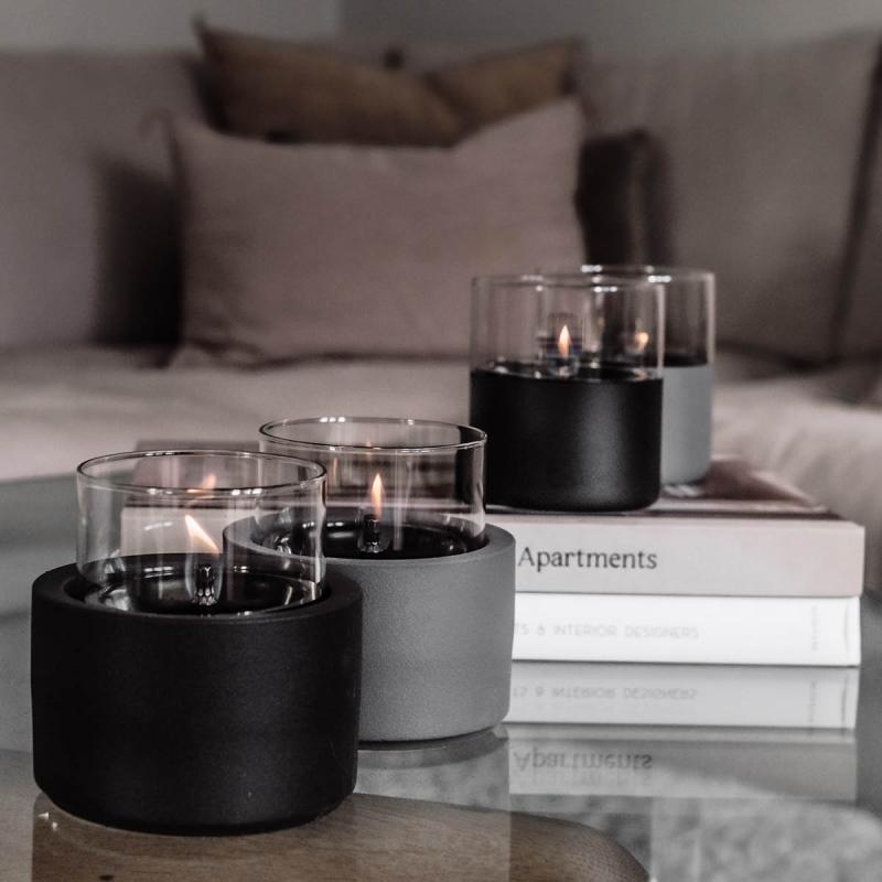 Tenderflame Lilly Lykta 12,4 cm Mörkgrå