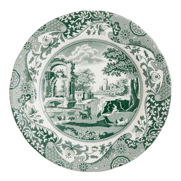 Spode Heritage Green Italian assiett 15 cm grön/vit
