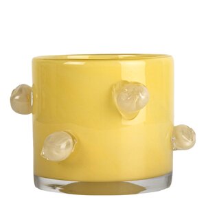 ByOn Arlo ljuslykta 10 cm gul/beige