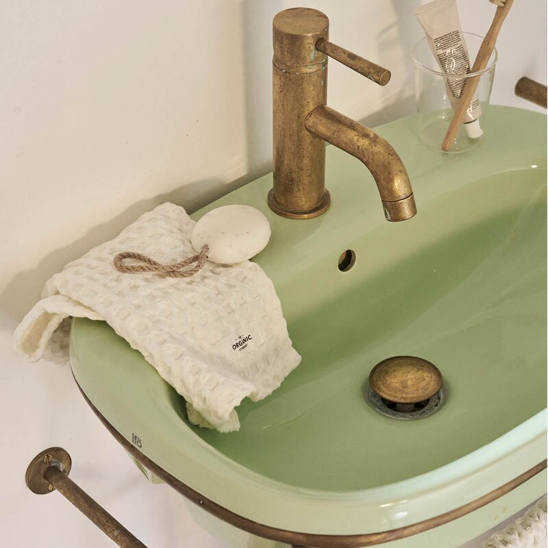 The Organic Company Big Waffle tvättlapp 25x40 cm 3-pack naturvit