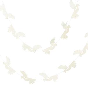 A World of Craft Girlang Duvor Papper 140 cm Vit