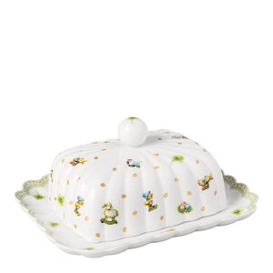 Villeroy & Boch Easter Delight smörfat 18x16 cm vit/grön