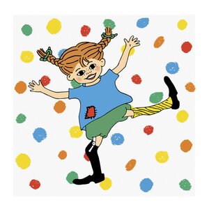 Muurla Pippi servett 33x33 cm hoppsansa