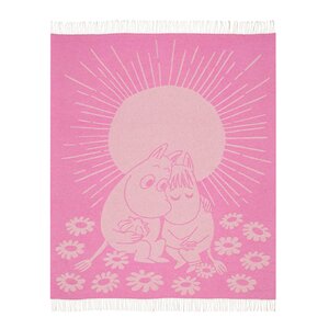 MoominArabia Mumin pläd 125x170 cm Förälskade rosa