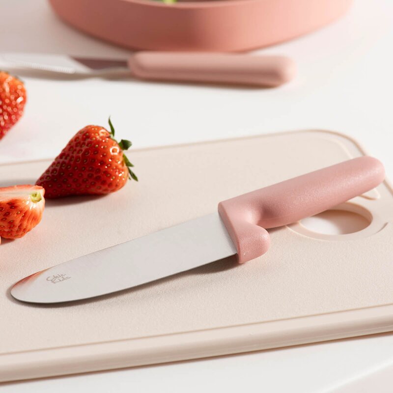 Modern House Chic Kids barnkniv 11 cm borstat stål/rosa